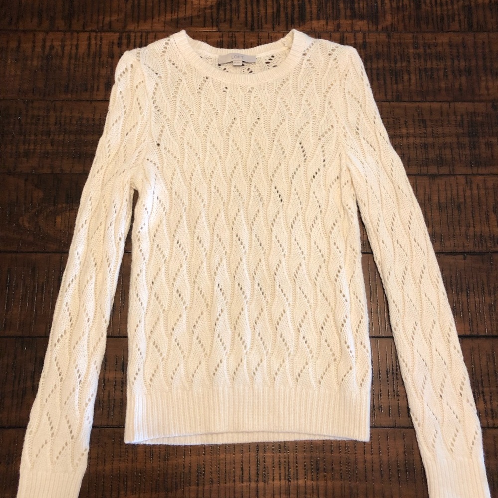 *3/$15* Loft Cream Sweater M